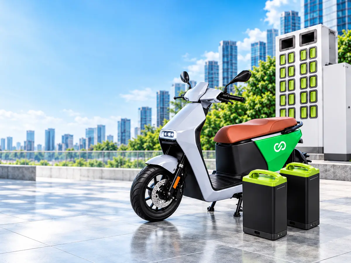รถ Krab Moto EV แบตเตอรี่ถอดเปลี่ยนได้ และตู้ Battery Swap