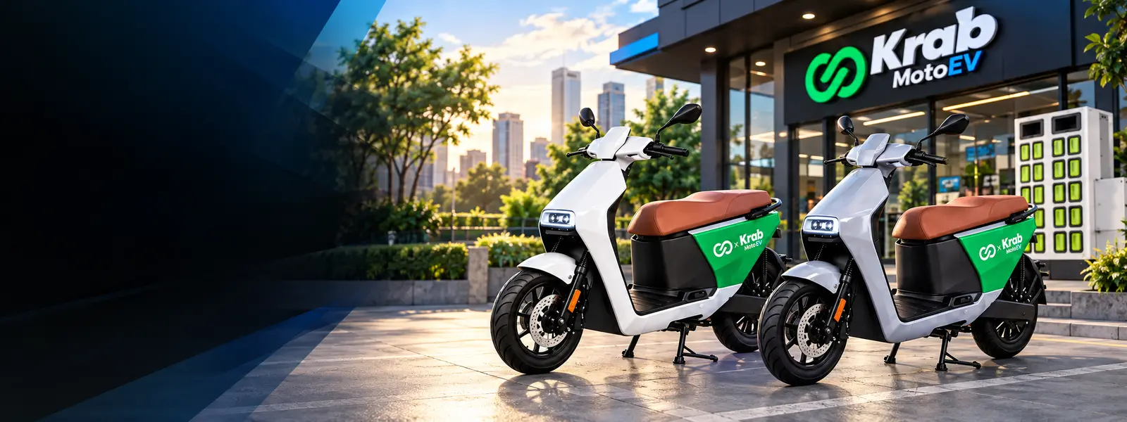 รถเช่ามอเตอร์ไซค์ไฟฟ้า Krab Moto EV พร้อมเริ่มงานในเชียงใหม่